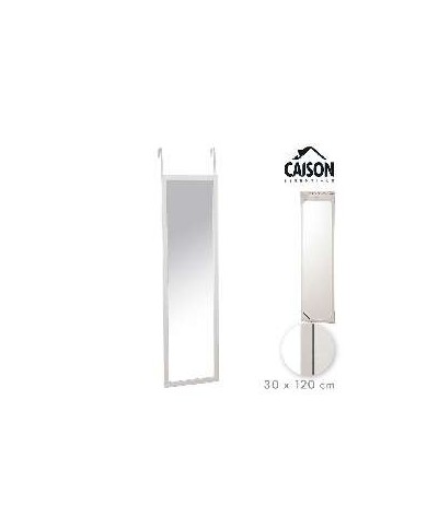 ESPEJO PUERTA 30x120 cm BLANCO