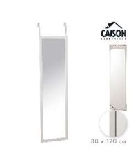 ESPEJO PUERTA 30x120 cm BLANCO