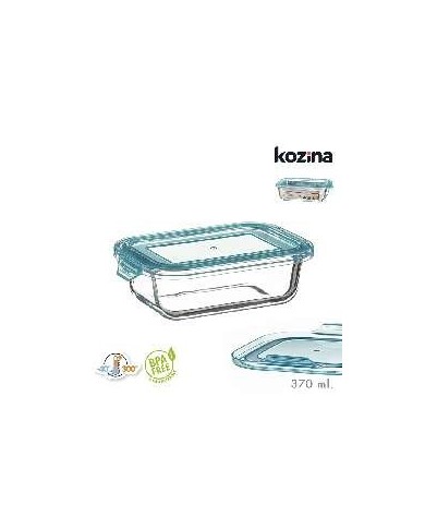 FIAMBRERA BOROSILICATO RECTANGULAR 370 ml