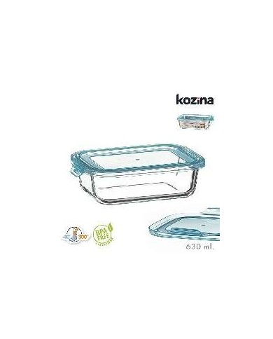 FIAMBRERA BOROSILICATO RECTANGULAR 630 ml