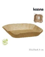 SET 20 MOLDES PAPEL AIRFRYER CUADRADA 20 cm LFGB