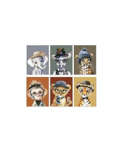 LIENZO ANIMAL FUNNY 30 X 40 CM SURT/6