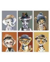 LIENZO ANIMAL FUNNY 30 X 40 CM SURT/6