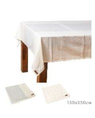 MANTEL 150 X 250 CM GRIS SURT/2