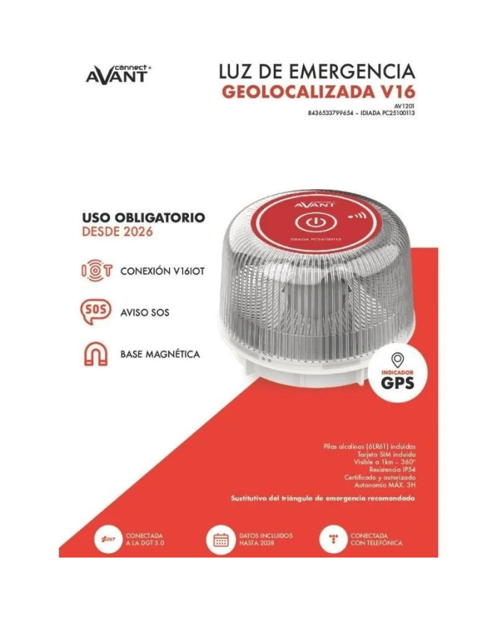 Baliza V16 Avant Homologada DGT