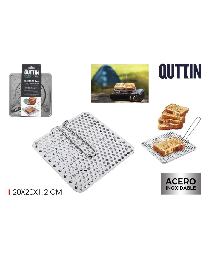TOSTADOR PAN ACERO MANGO PLEGABLE QUTTIN