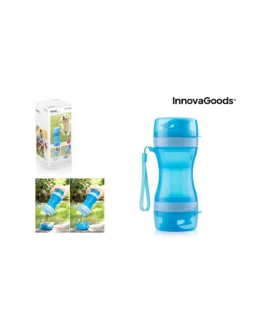 BOTELLA CON DEPOSITO DE AGUA Y COMIDA PARA