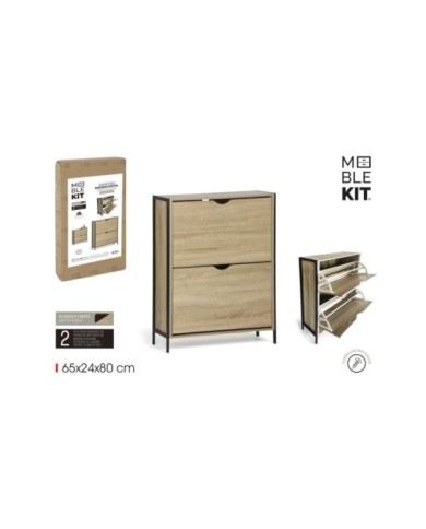 MUEBLE ZAPATERO 2 NIVELES MADMET MOBLEKIT