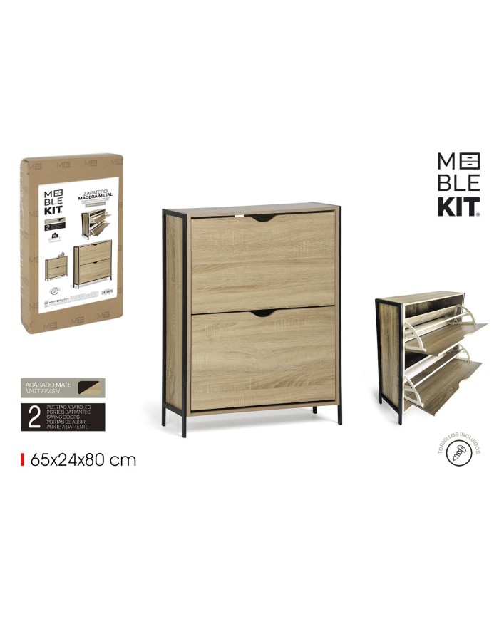 MUEBLE ZAPATERO 2 NIVELES MADMET MOBLEKIT