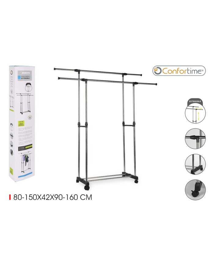 PERCHERO EXTENS.80150X42X90160CM CONFORTIME