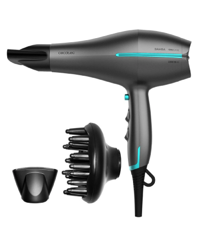 Secador de Pelo Cecotec IoniCare 5300 Maxi Aura Black – 1850 W, Difusor Incluido