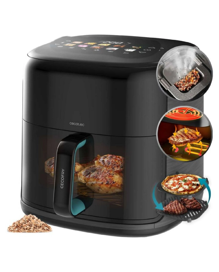 Freidora de Aire Cecotec Cecofry & Smokin’ Prime 8500 – 2300 W, Multicolor