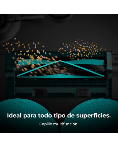 Robot Friegasuelos Cecotec Conga X50 – 15.000 Pa, Navegación Láser, Fregado Spin, Negro