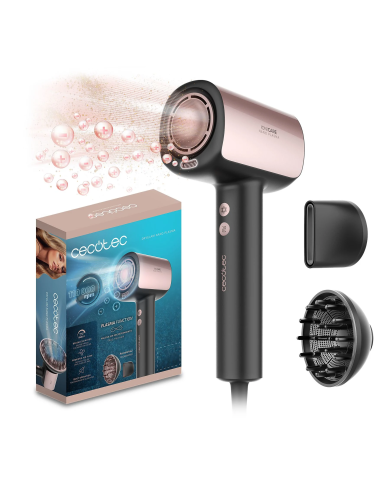 Secador - Cecotec DryGlam Nano Plasma, 1600W, 3 velocidades