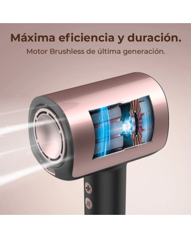 Secador - Cecotec DryGlam Nano Plasma, 1600W, 3 velocidades