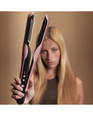 Plancha Secador - Cecotec AirLisse 2in1 ForceDry, Cerámica, 1000 W, 112.000 rpm