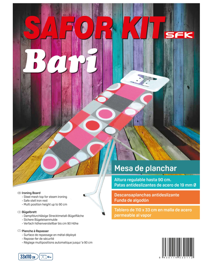 TABLA PLANCHAR BARI 110 x 33