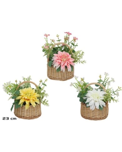 CESTO MIMBRE DALIA MIX 23X17X23CM (S)