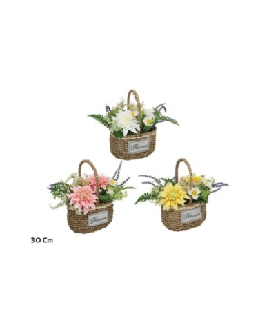 CESTO MIMBRE DALIA MIX 23X15X30CM (S)