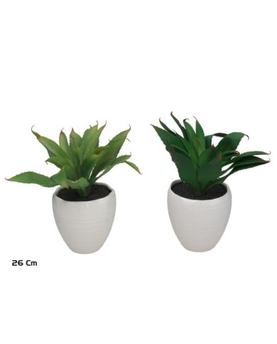 MACETA CEMENTO ALOE - 26 CM