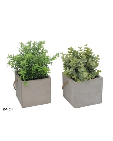 MACETA CEMENTO HERBS - 24 CM (S)