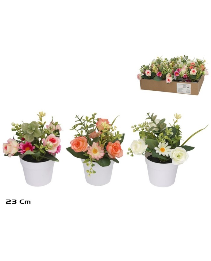 MACETA CAPULLOS-MARGARITAS - 23 CM (S)