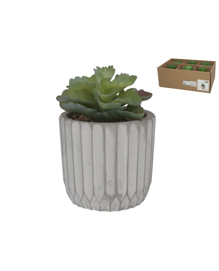 MACETA ADONIS DECORADA 11X11X10,5 CM