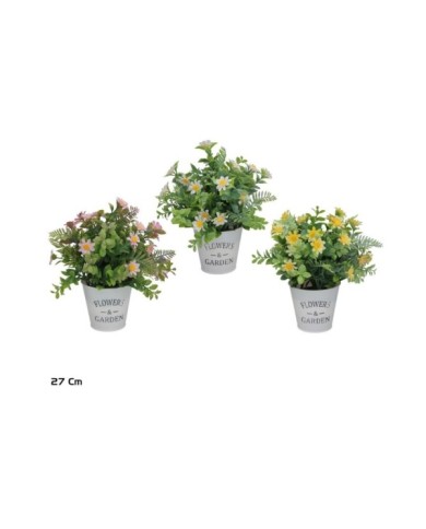 MACETA MARGARITAS-MIX  - 27 CM (S)