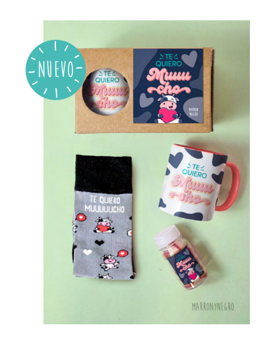 Pack Taza Te Quiero Muuucho - 41-45