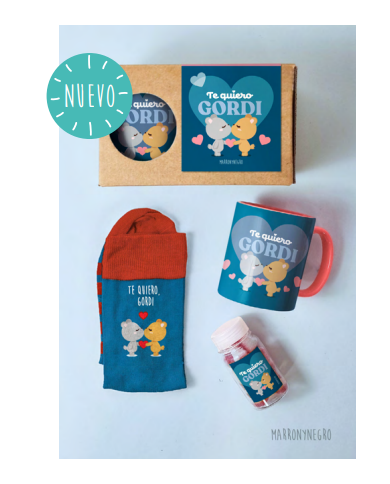 Pack Taza Te Quiero Gordi - 41-45