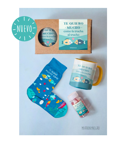 Pack Taza Te Quiero Mucho como la Trucha al Trucho - 41-45