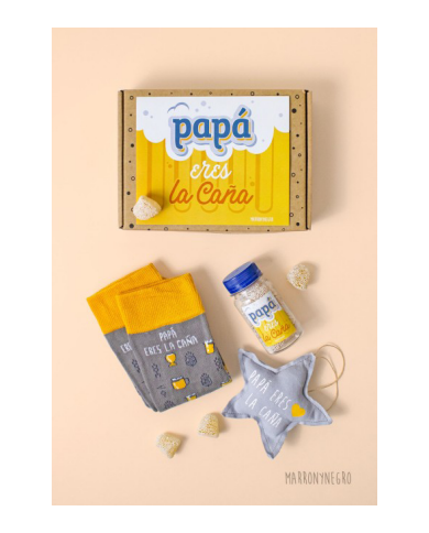 Pack Papá Eres La Caña + Estrella - 41-45