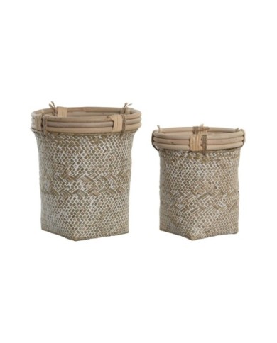 CESTA SET 2 RATAN PAJA 20X20X24 DECAPE