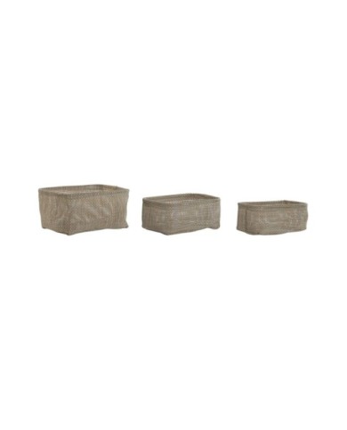 CESTA SET 3 TEXTILENE 23X18X12 BEIGE