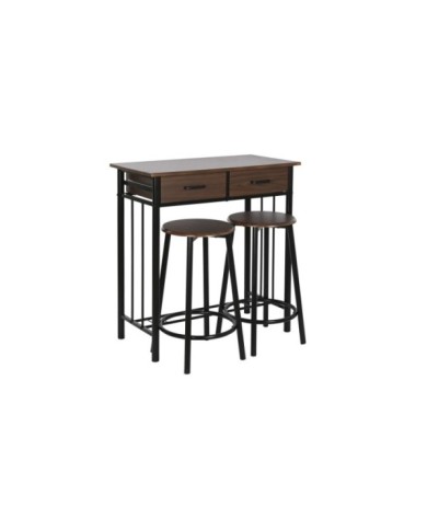 MESA SET 3 METAL MDF 80X50X84 32X32X45