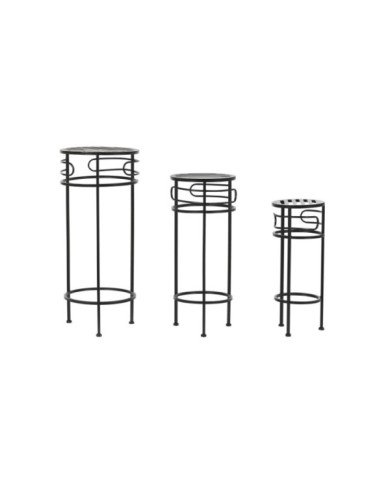 MESITA AUXILIAR SET 3 METAL 30X30X70