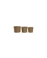 MACETERO SET 3 FIBRA METAL 44X44X60