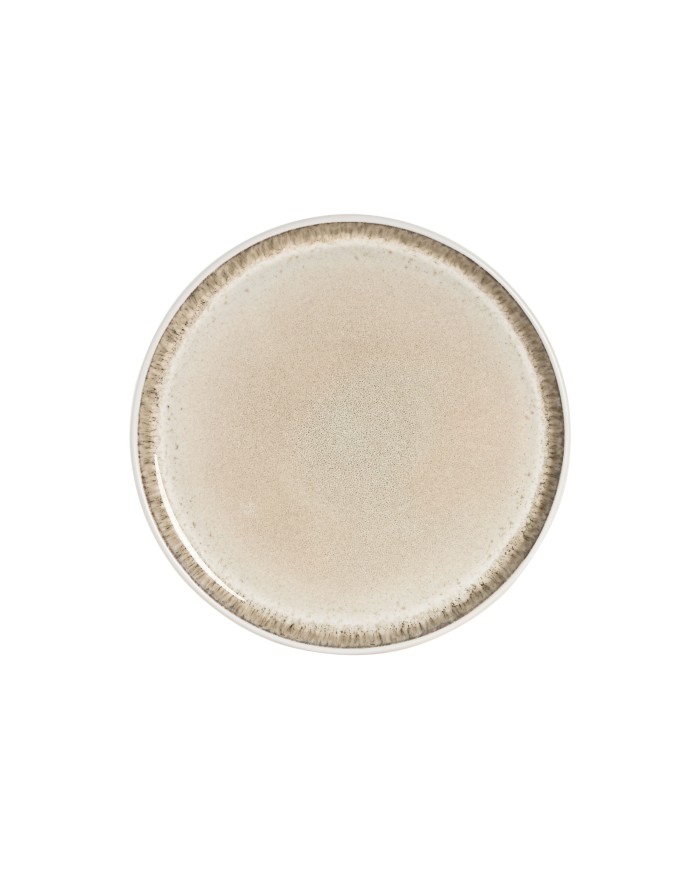 PLATO GRES ESMALTADO 21X21X2 BEIGE