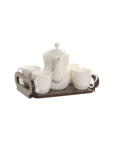 CAFE SET 6 PORCELANA BAMBU 28X23X19