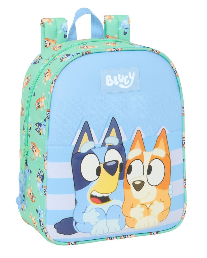 Mochila Guarderia Adapt.Carro Bluey "Sisters" 22x27x10 Cm