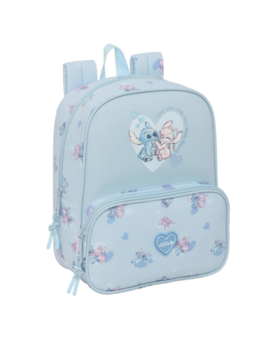 Mochila Guarderia Bolsillos Adapt.Carro Stitch 22X27X10Cm