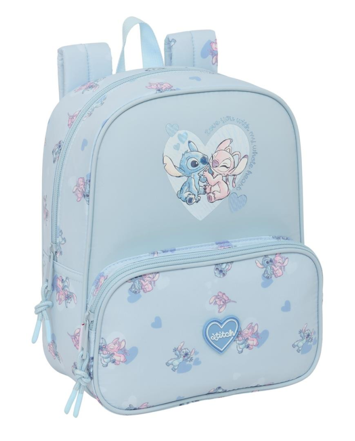 Mochila Guarderia Bolsillos Adapt.Carro Stitch 22X27X10Cm