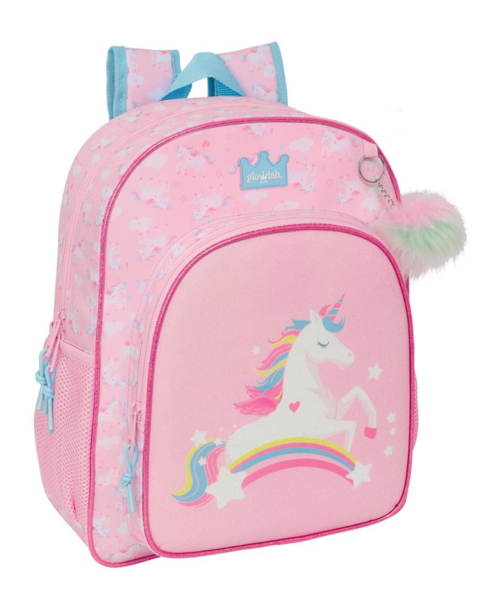 Mochila Junior Adapt.Carro Glowlab Kids 32X38X12Cm