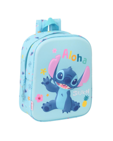 Mochila Guarderia 3D Stitch 3D 22x27x10 Cm