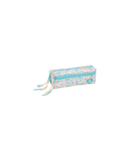 Portatodo Triple Peq. C/Goma Elast. Rec. Moos "Fiori" 22X8,5X6Cm