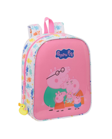 Mochila Guarderia Adapt.Carro Peppa Pig "Baby Pig" 22X27X10Cm