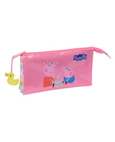 Portatodo Triple Peppa Pig "Baby Pig" 22X12X3Cm