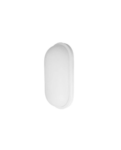 APLIQUE 18W 6500K PIRINEO OVAL BLANCO IP54 1764LM 26X14,5X6,5CM