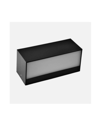 APLIQUE EXTERIOR MASALA 1XE27 NEGRO IP65 POLICARBO NATO 9X23X10,1 CM