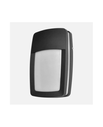 APLIQUE EXTERIOR ALUMINIO ALTAIR 1XE27 NEGRO IP44 8,5X30,5X18,5 CM